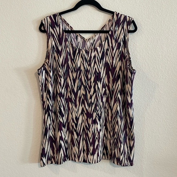 Chico’s Tank & Cardigan Bundle (2) XL Blue Open Front Anti Wrinkle Travelers - Picture 3 of 17